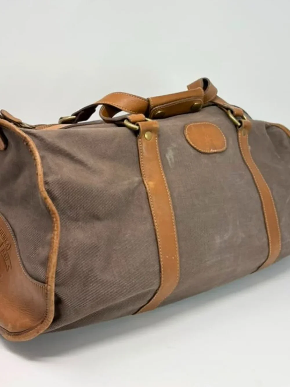 Vintage Ghurka No. 47 Cargo II Duffel Bag Canvas Leather Marley Hodgson USA